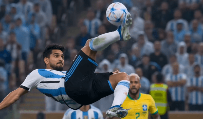Epic Bicycle Kick Football Action Prompt