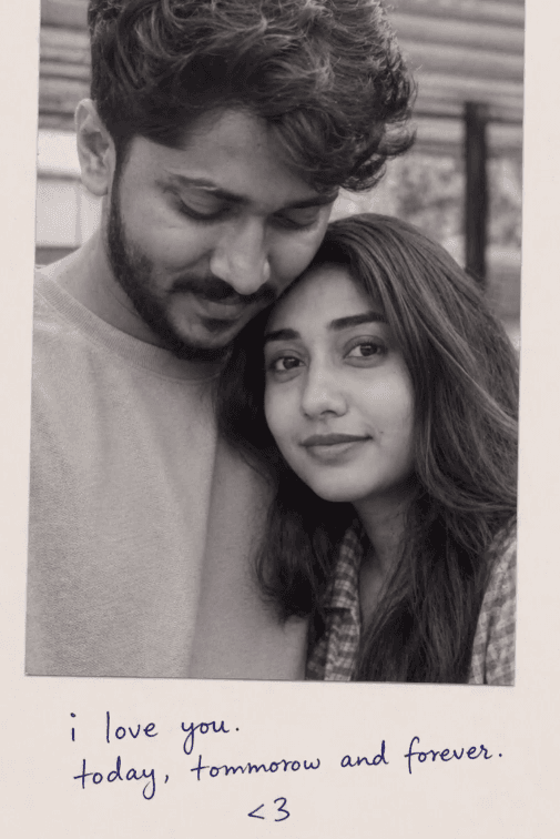 Vintage Polaroid Couple Love Portrait Prompt