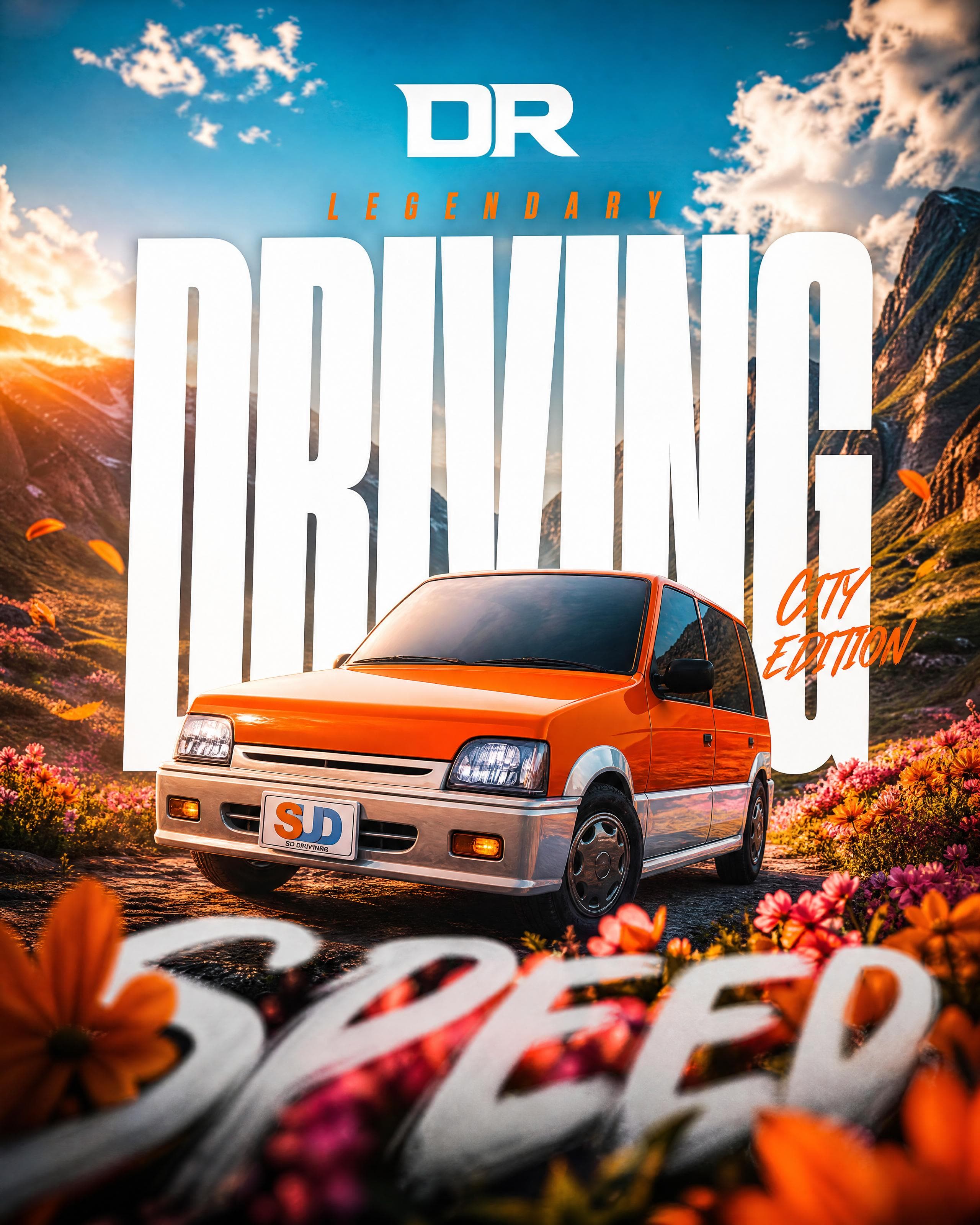 DR Driving Speed Edition Poster Prompt